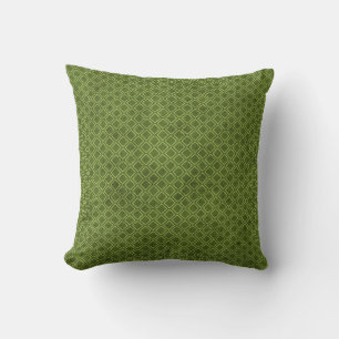 Coussin Cool Grunge Green Jacquard géométrique Motif