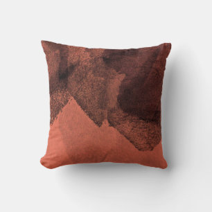 Coussin cool moderne peinture Abstraite de corail Design