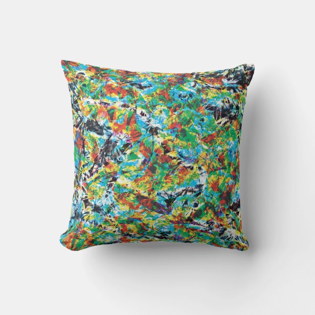 Coussin Cool moderne unique Fleurs Abstraites Art Motif (Recto)