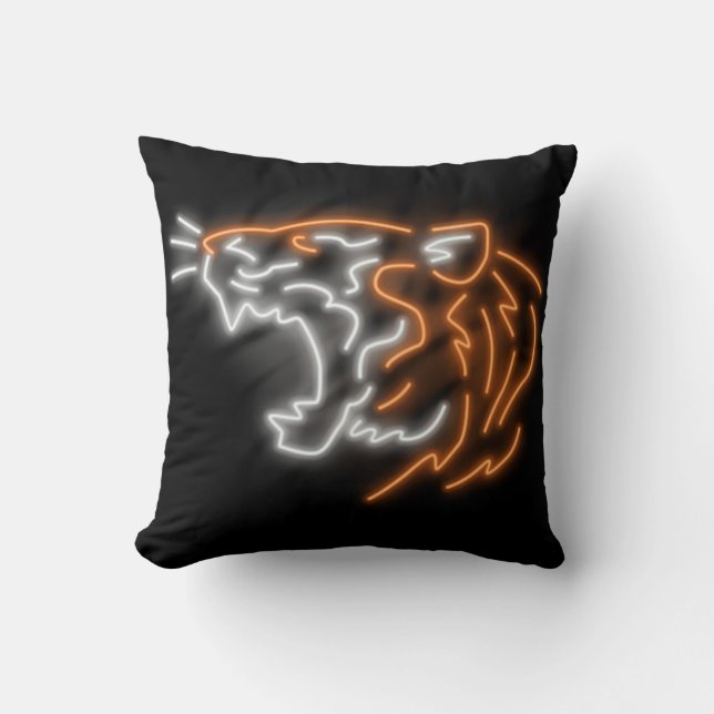 Coussin Cool Neon Tiger (Recto)