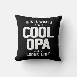 Coussin Cool Opa A L'Air Du Père Grand-Père Cadeau