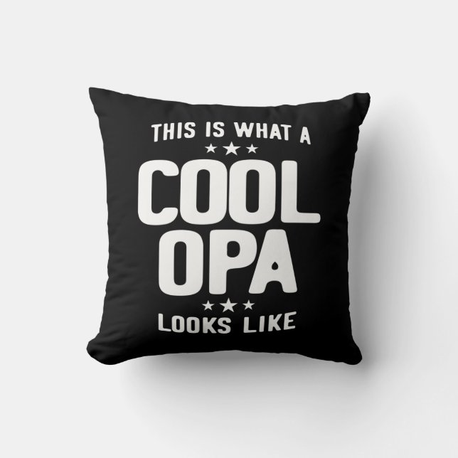 Coussin Cool Opa A L'Air Du Père Grand-Père Cadeau (Recto)