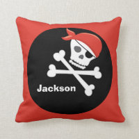 Cool Personnalisé Pirate Kids Rouge Noir