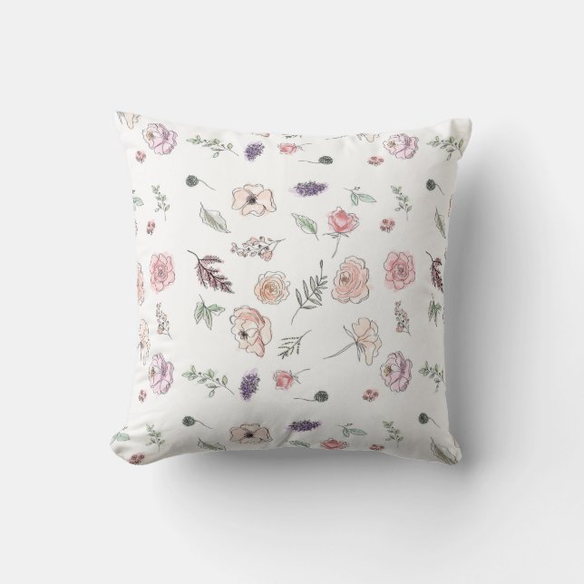 Coussin Cool Promotion Bohème Chic Floral Boho Girl (Recto)