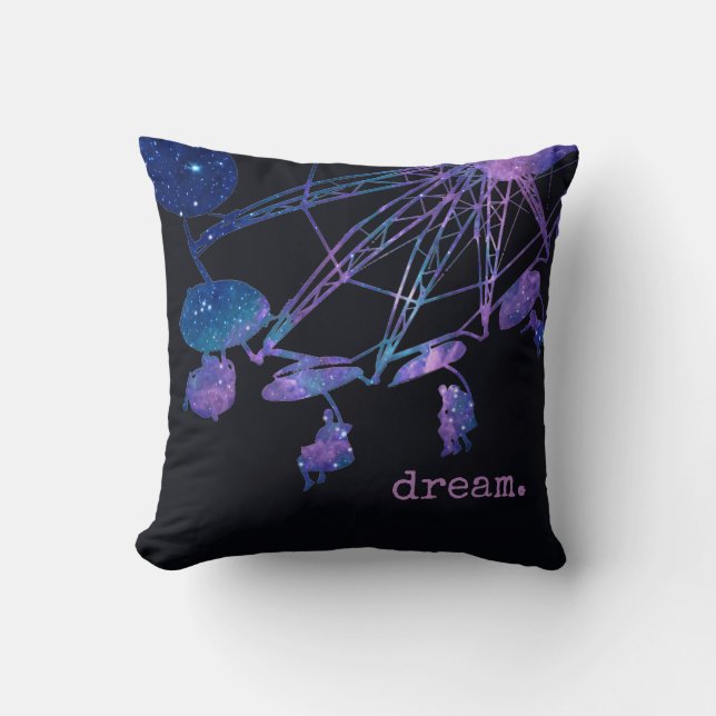 Coussin Cool Purple Space Nebula Étoiles Cosmique Fair Rid (Recto)
