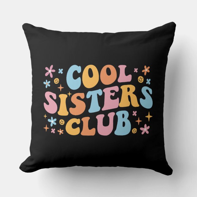 Coussin Cool Sisters Club III (Recto)
