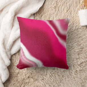 Coussin Cool super Sucre de canne rouge rose accent de Noë