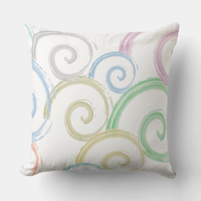 Coussin Cool, tendance, moderne onduleur brosses (Recto)