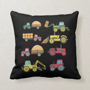 Coussin Cool Tracteur Dessin de la ferme Lover Agriculture