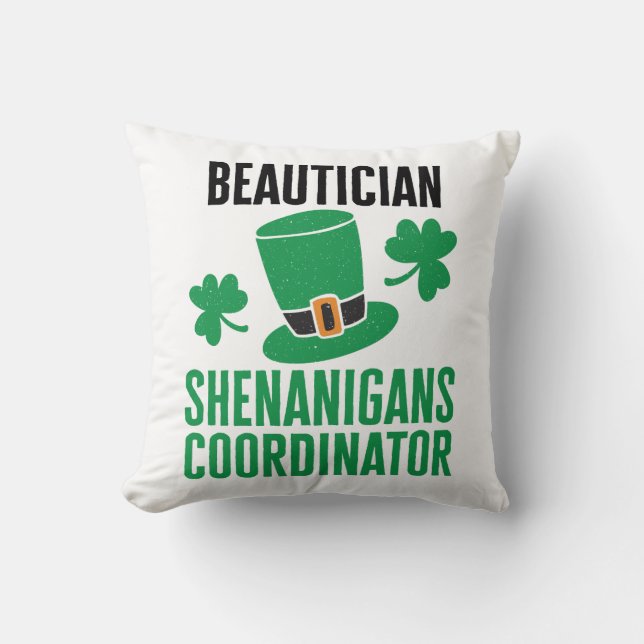Coussin Coordinateur de la Shenanigans de Beauticien (Recto)