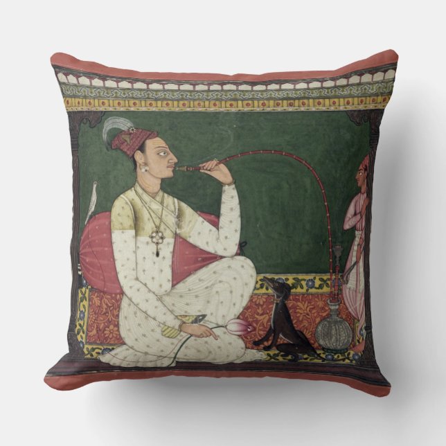 Coussin Copain de Medini de rajah, inscrit sur l'inverse (Recto)