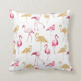 Coussin Copie blanche de Flamant rose