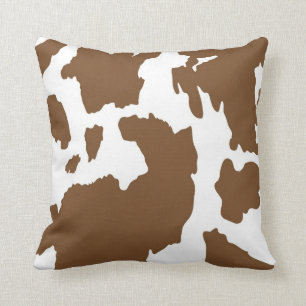 Coussin Copie Brown et blanche de vache