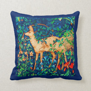 Coussin Copie de tapisserie de cerfs communs de forêt de