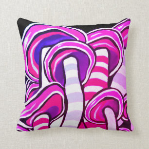 Coussin Copie hippie de champignons psychédéliques Tripp