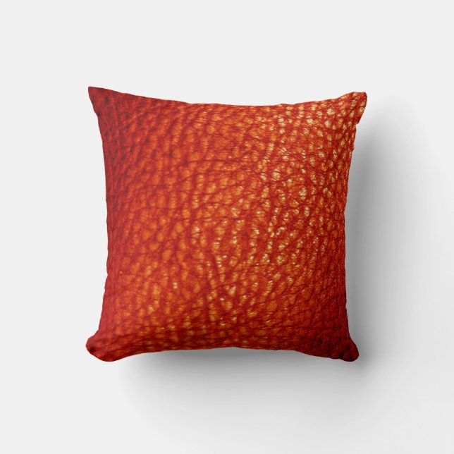 Coussin Copie-Solide métallique d'orange sanguine de Faux (Recto)