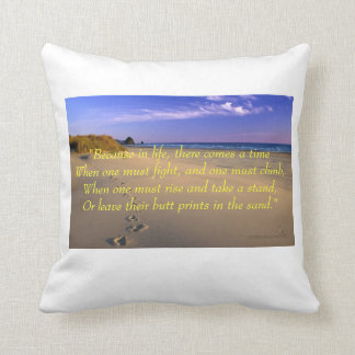 Coussin Copies de bout dans le sable