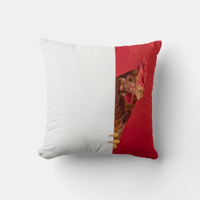 Coussin coq au chant (Recto)