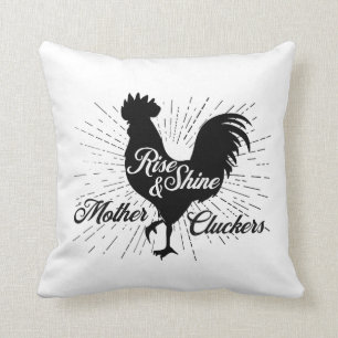 Coussin Coq des cluckers de Lever et Briller Mère