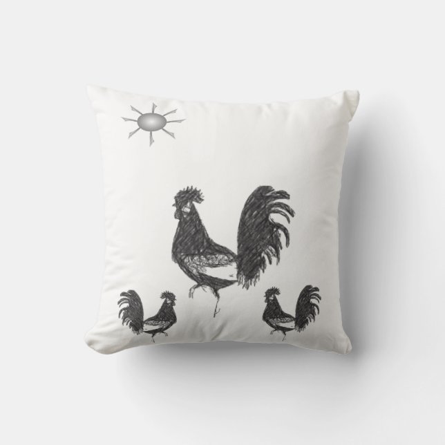 Coussin Coq d'oreiller (Recto)