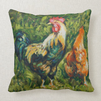 Coussin Coq et poule