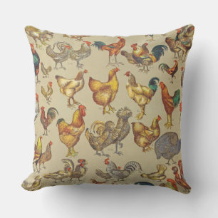 Coussin Coq Poulet de la ferme Volaille animale Pays