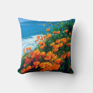 Coussin Coquelicots le long de la côte Pacifique près de B
