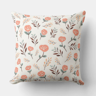 Coussin Coquelicots Rouges Scandi Rêve