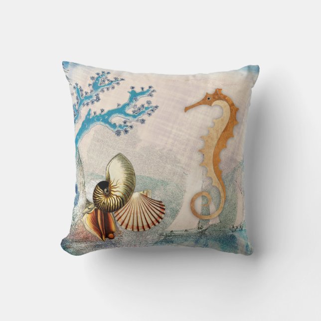 Coussin Coques de mer (Recto)