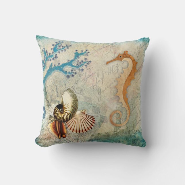 Coussin Coques de mer (Recto)