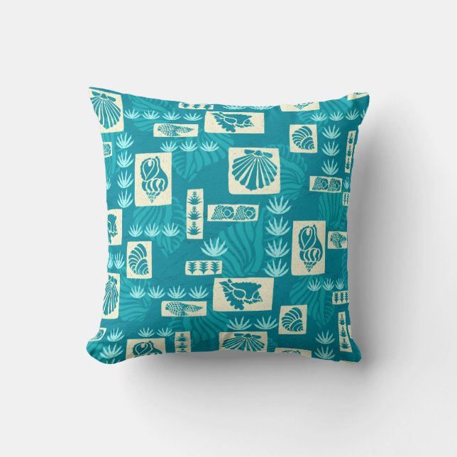 Coussin Coques sous-marines de Kua Bay Hawaiian (Recto)