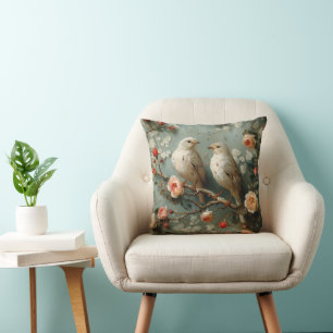 Coussin Coquette Birds Floral