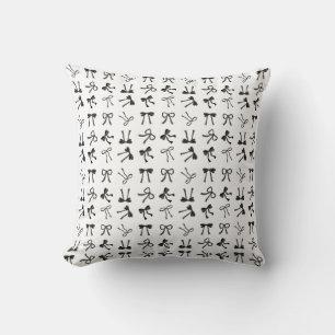 Coussin Coquette black Bows
