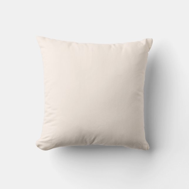 Coussin Coquillage blanc FFF5EE - Option pour ajouter un n (Recto)