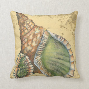 Coussin Coquillage Brown et vert