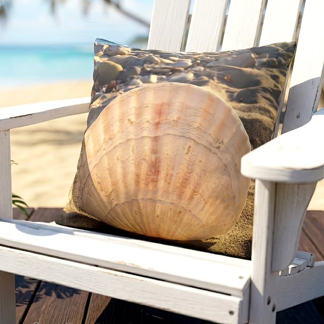 Coussin Coquillage Californie Plage Bold Photographie Mini (Créateur téléchargé)