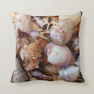 Coussin Coquillage coloré des coquilles de mer
