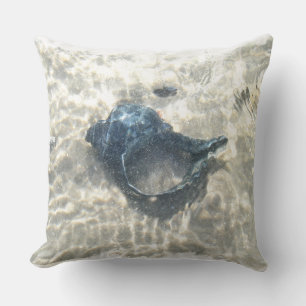 Coussin Coquillage noir