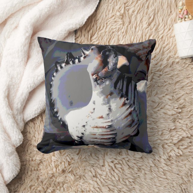 Coussin Coquillage rayé (Couverture)