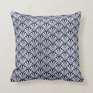Coussin Coquillages argentés de gammes de gris de marine