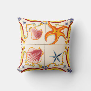Coussin Coquillages de charme et Starfish