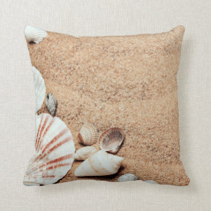 Coussin Coquillages et carreau de sable