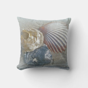 Coussin Coquillages et vagues