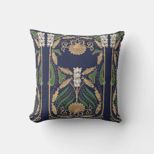 Coussin Coquille de mer St Jacques Art Nouveau