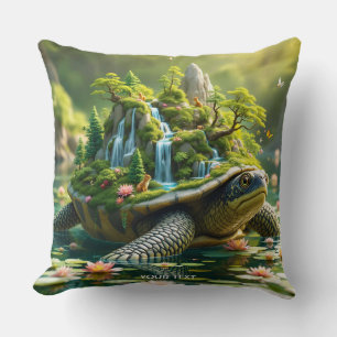 Coussin Coquille de tortue sereine Imaginaire