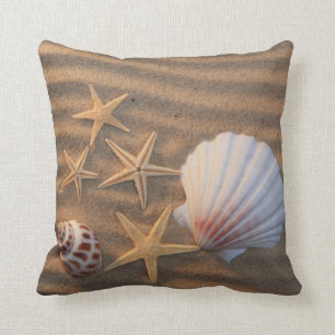 Coussin Coquilles et étoiles de mer de mer