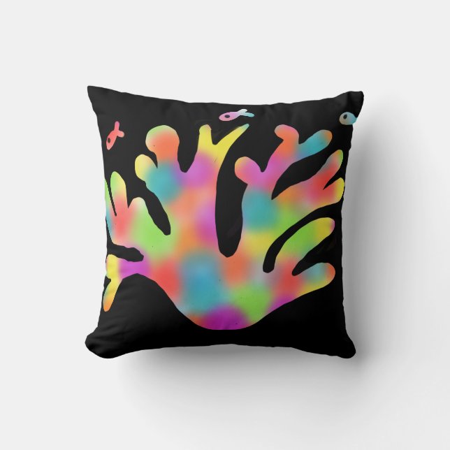 Coussin Corail néon (Recto)