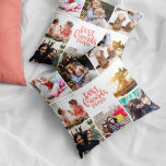 Coussin Coral branché Meilleurs amis pour toujours Collage<br><div class="desc">This photo collage has space for eight square photographis and the trendy typographiy in the middle reads Best Friends Forever.</div>