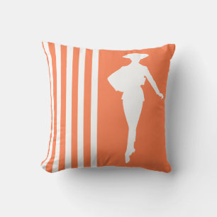 Coussin Coral Grandes Modernes avec Silhouette Mode