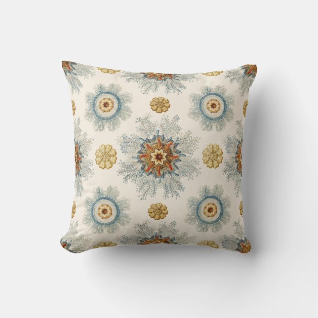 Coussin Coral Mandala Motif (Recto)
